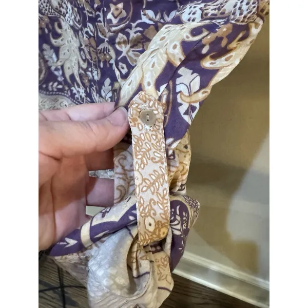 Spell And The Gypsy Xanadu Playsuit Peacock Romper in Gold Dust Size Small Boho - Image 8
