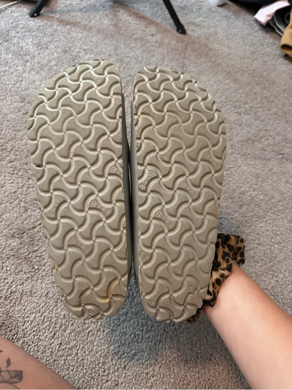 Birkenstock Two-Strap EVA Sandals in Silver size 38 / L 7 - Image 5