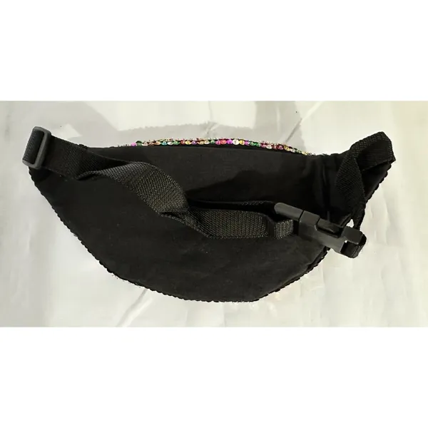 New Rainbow Sequin Festival Rave Adjustable Fanny Pack Bag Purse Pride - Image 2