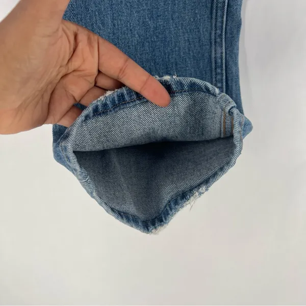 Abercrombie Curve‎ Love The 90s Straight Ultra High Rise Crisscross Waist Jean Size 2 - Image 5