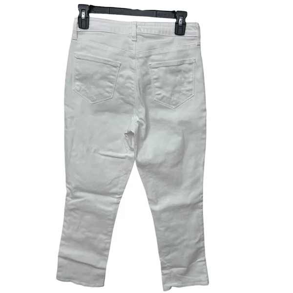 L'Agence‎ Women's White High-Rise Nadia Cropped Jeans Pants Size 27 - Image 4
