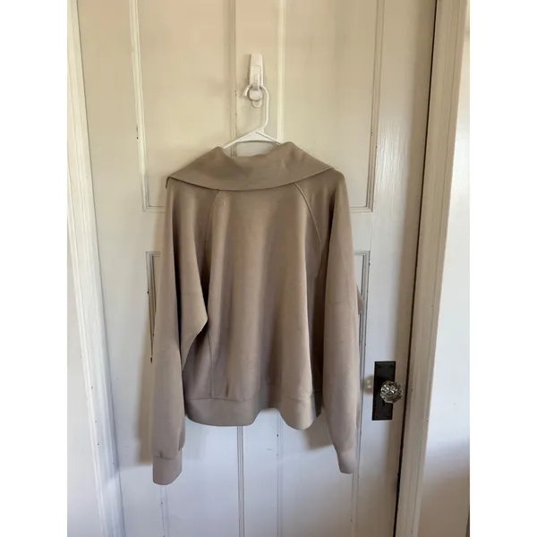 Spanx‎ beige Air Essentials zip pullover size 1x - Image 5