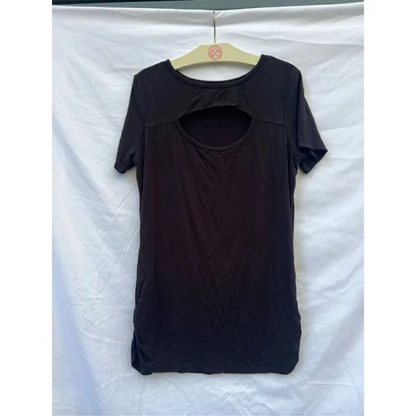 Simlu Black Woman’s Shirt With Open Back Size XL - Image 5
