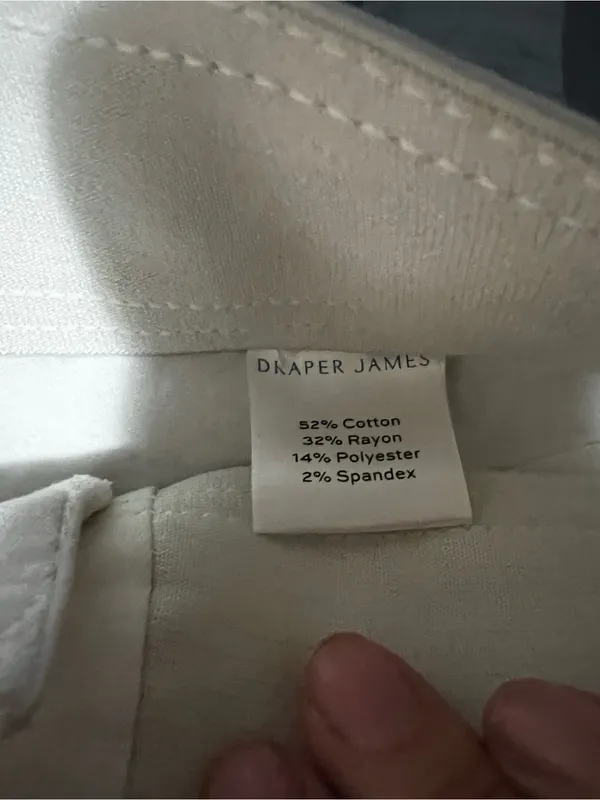 Draper James White High‎ Rise Welt Pocket Tailored Preppy Summer Shorts - Image 5