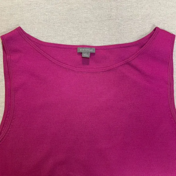 Ann Taylor | Pink Silk Blend Knit Tank | Large - Image 3