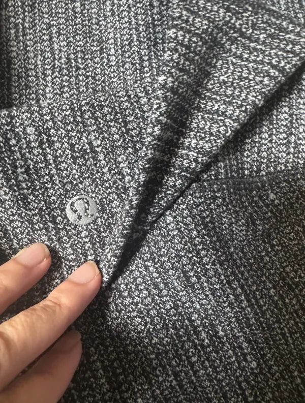 Lululemon Estimated size 0 or 2 Wunder Under Leggings Roll Down Coco Pique Black - Image 4
