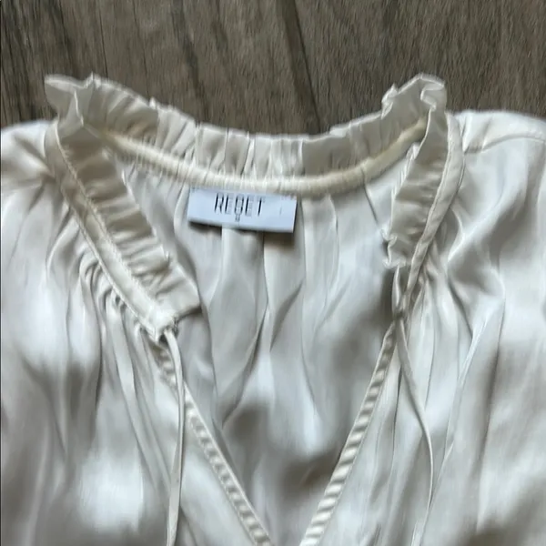 The Reset White Pleated Dress Size M - Image 3