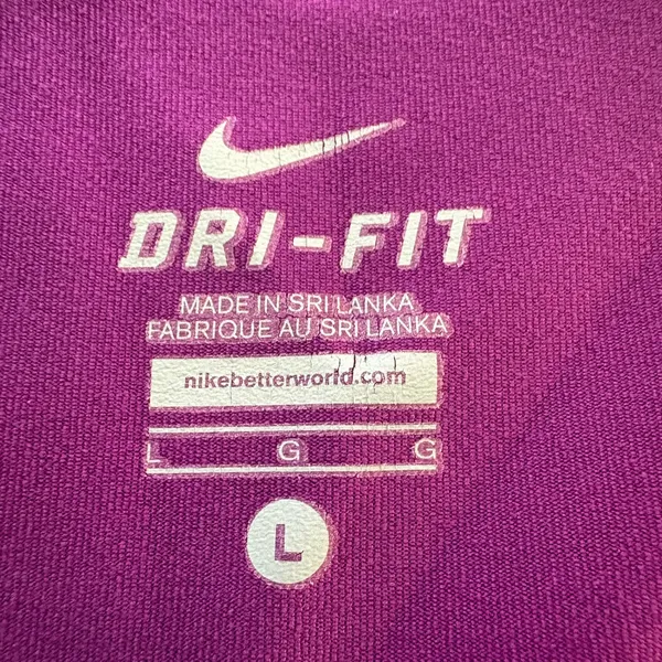 Nike DriFit Women’s Vibrant Purple Capri Leggings L - Image 9