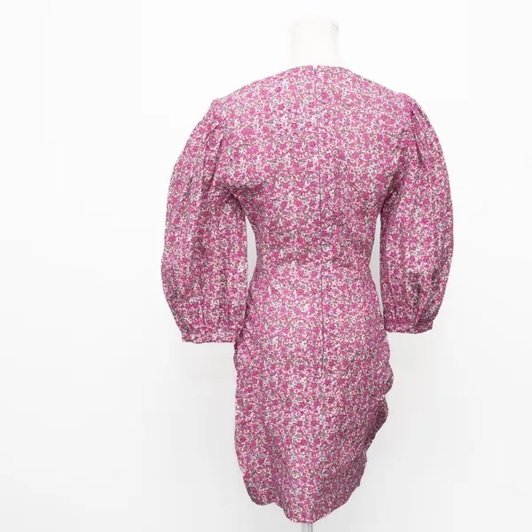 Maje‎ Floral Embroidered Puff Sleeve Dress - Image 3