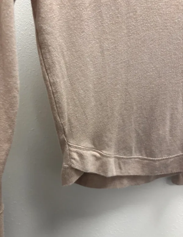 Athleta Sweatshirt Crew Neck Long Sleeve Casual Sweater Athleisure XS Tan - Image 4