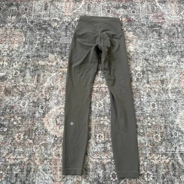 Lululemon Wunder Train‎ High-Rise Tight 25" Size 2 W5CQDS Olive Green - Image 2