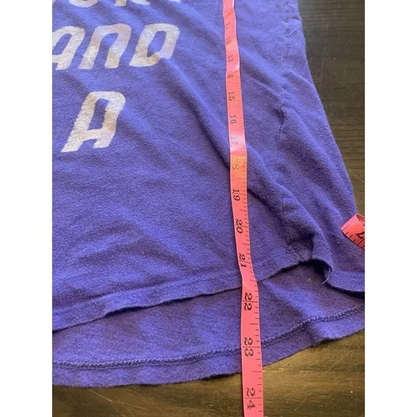 Y2K Lucky Brand Shirt Womens XS‎ Colorblock Purple Sporty 3/4 Sleeve READ - Image 10