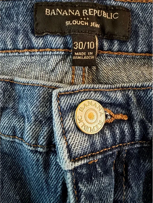 Banana Republic Women's Slouch Denim Jeans Size 10 Streetwear Urban City Chic - Image 7