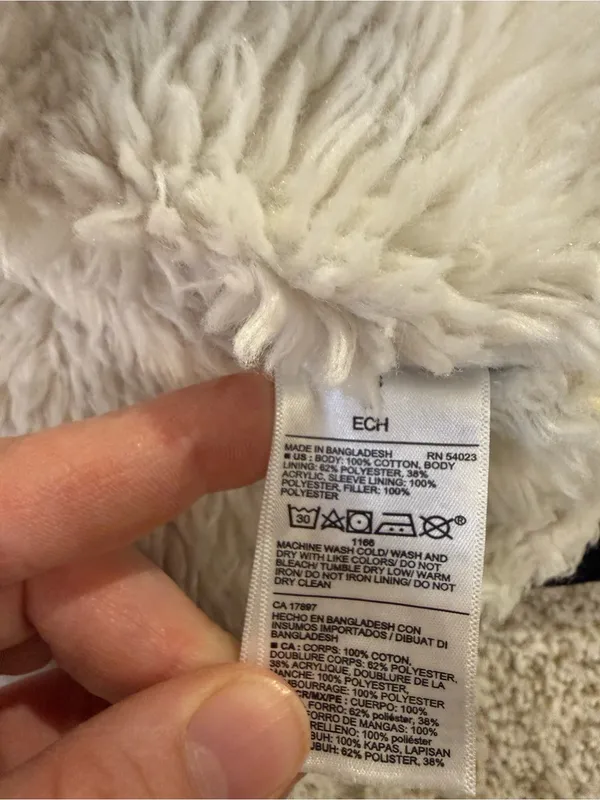 Old Navy Sherpa Lined Denim Trucker Jacket Size XS - Image 6