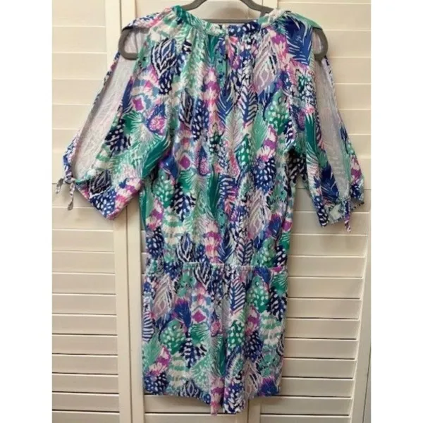 Lilly Pulitzer‎ Womens Tropical Print Romper - Image 2