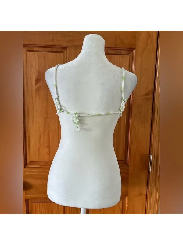 LA Hearts Pacsun Floral Green Bikini Top - Image 2
