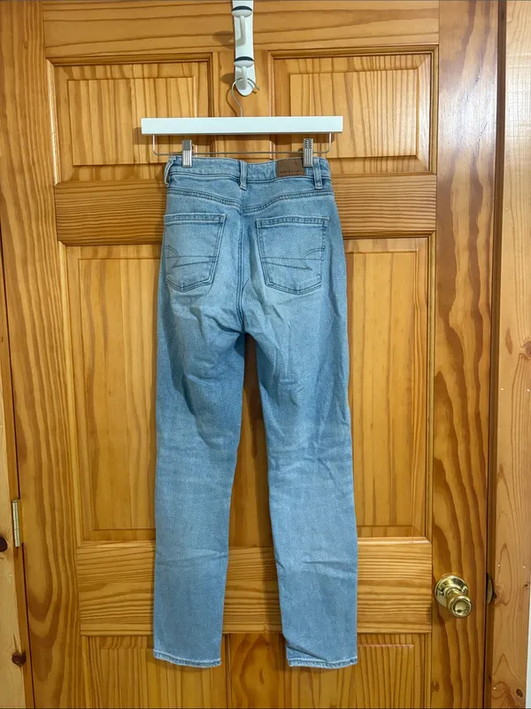 American Eagle Stretch Distressed Mom Jeans Size 000 - Image 5