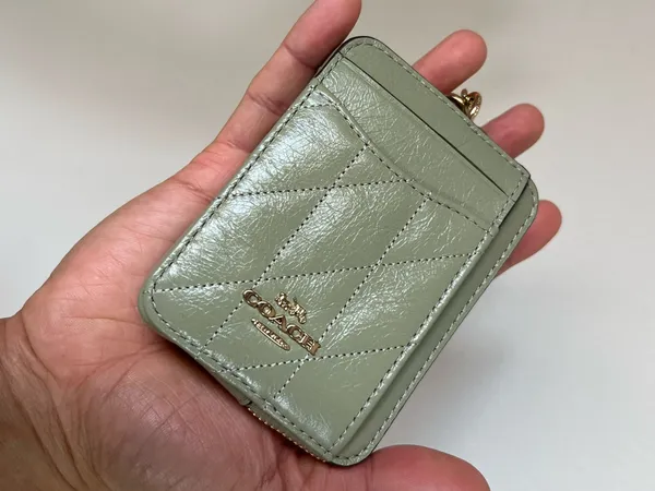 Coach Zip Card Case With Quilting  - Image 3