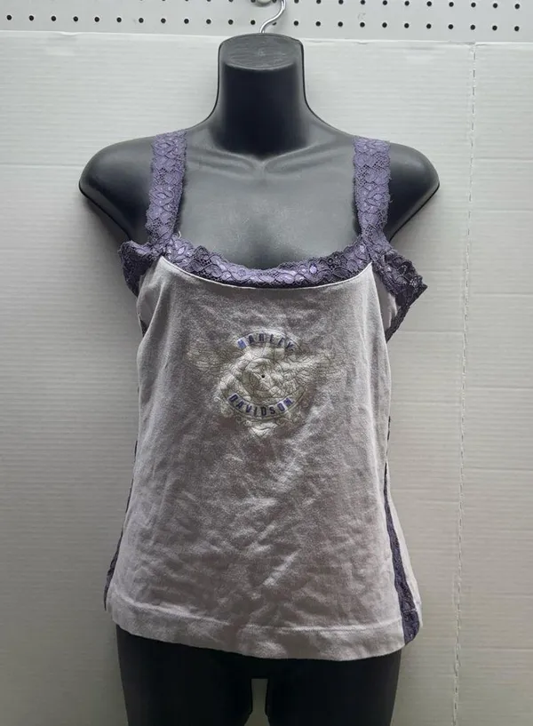 Harley Davidson Y2K Lace Cami Tank Top - Image 2