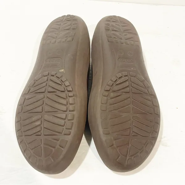 Crocs Mammoth Women’s‎ Size 8 Ballet Flat Leopard Print lined Shoes Brown - Image 5