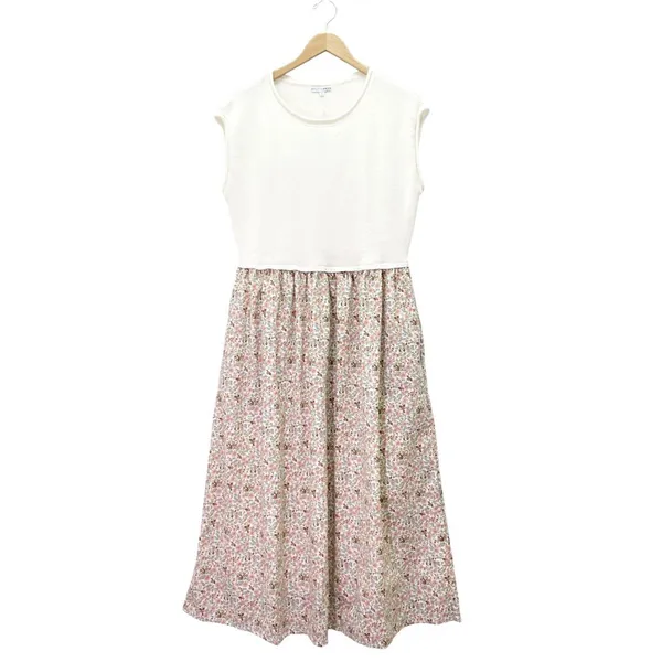 NWT Baltic Born Myra Sweater Midi Dress Sz Small Ivory Coral Floral Knit Pockets - Image 2