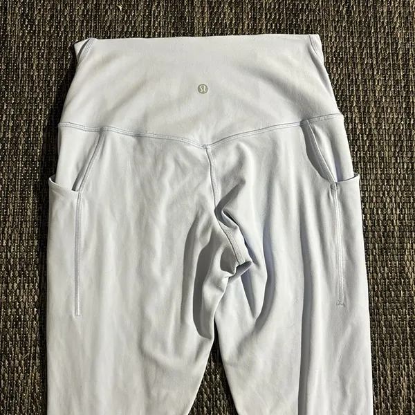Lululemon Align Legging High Rise With Pockets 25" Double Lined Pastel Blue Nulu - Image 4