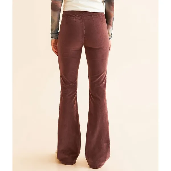 We The Free People NWT Jayde Cord High Rise Flare Jeans 25 Brown Boho 70s - Image 2