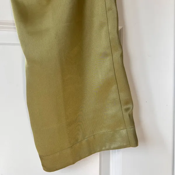 Reformation Avocado Green Straight Leg Pants size‎ 8 Casual Office Summer Party - Image 8