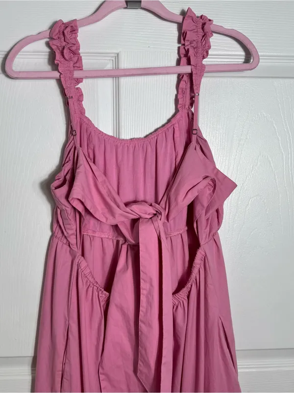 Abercrombie & Fitch Pink Open‎ Back Maxi Dress XLP Petite - Image 11