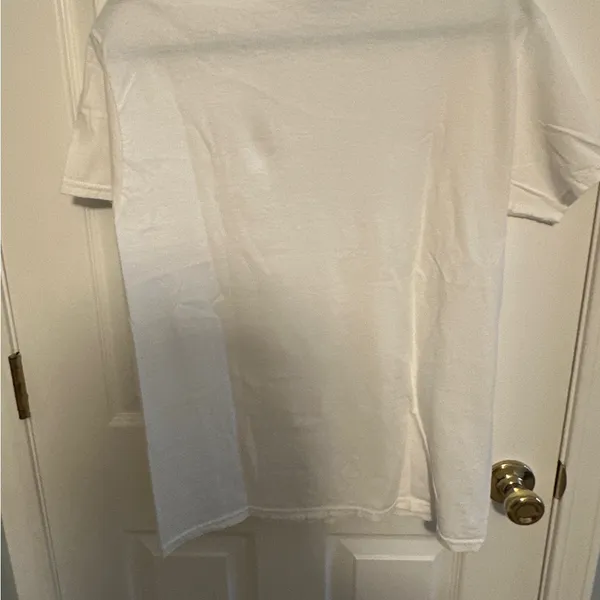 Gildan White Heavy Cotton T-Shirt - Image 3