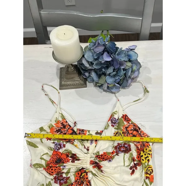 Free people white flower fit and flare dress Size‎ small like new! - Image 5