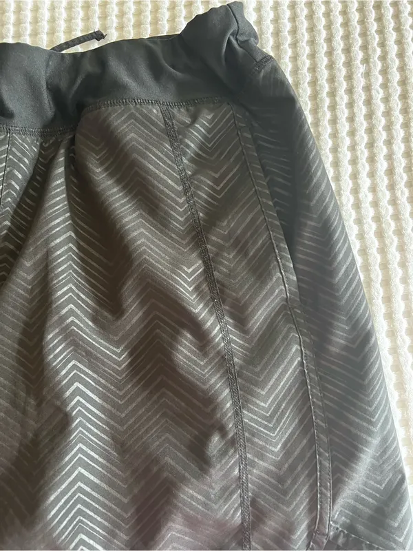 Title Nine Black Women's Athletic Shorts - Breathable Chevron Performance Size M - Image 2