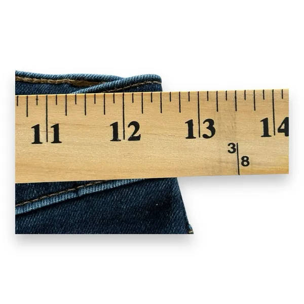 Madewell Womens Skinny Straight 9" High Rise Dark‎ Wash Denim Blue Jeans 25T - Image 11