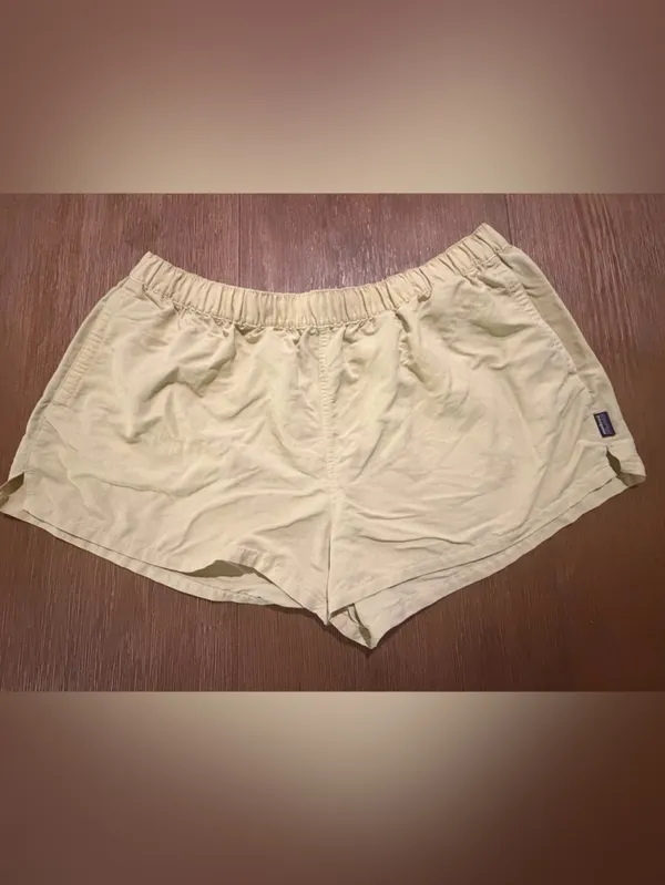 Patagonia Women's Barely Baggies Athletic Shorts in Blue and Light Yellow Bundle - Image 7