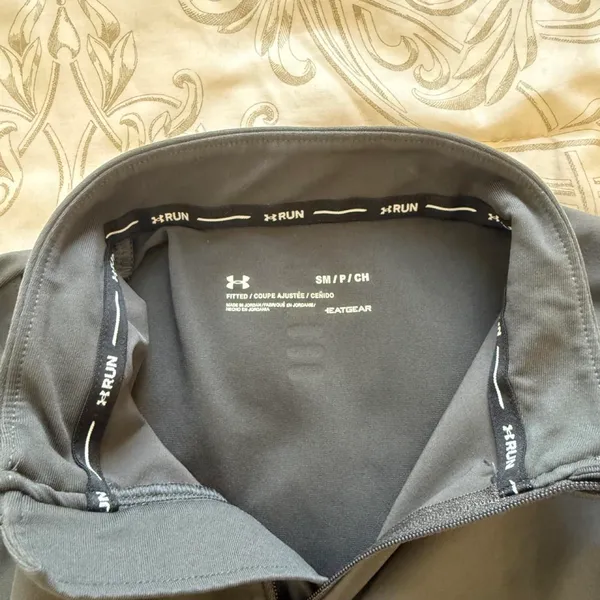 Under Armor Running UA Qualifier ½ Zip Top in Gray - Image 3
