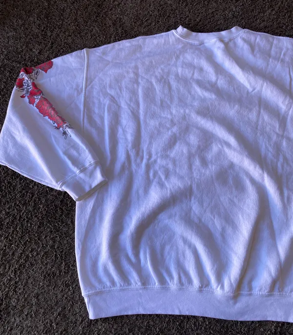 Junkfood Grateful Dead Roses White Sweatshirt XL - Image 3