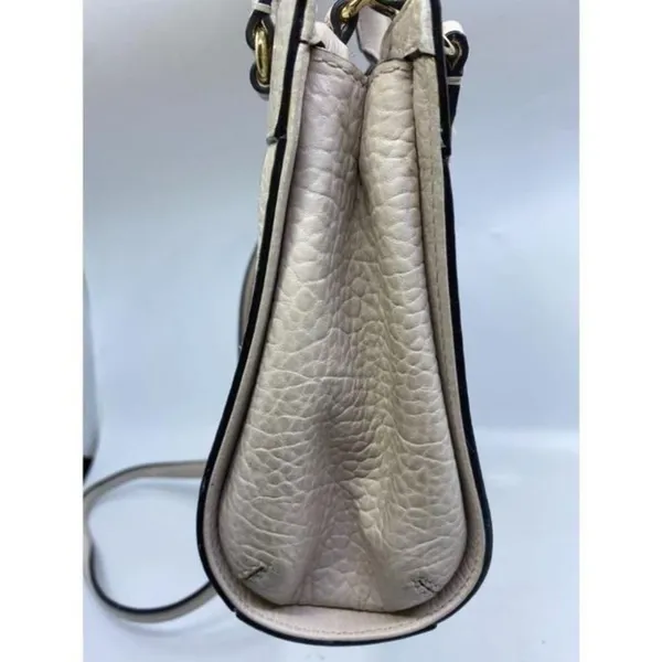 kate spade medium handbag w strap white leather cr - Image 6