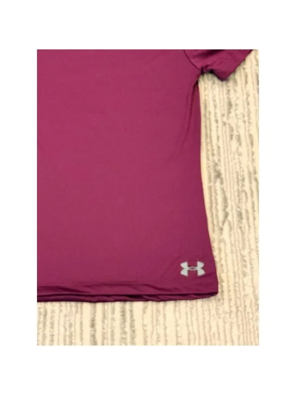 New Under Armour women's XS (semi-fitted) purple Heatgear t-shirt - Image 3