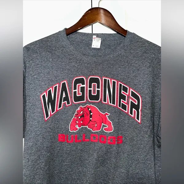 Fruit of the Loom Wagoner Bulldogs T Shirt M - Image 2