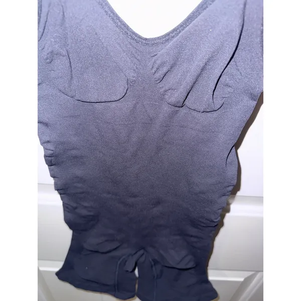 Sensil Womens Black Seamless Shapewear Bodysuit Mid Thigh Shaper‎ M/L NEW - Image 3
