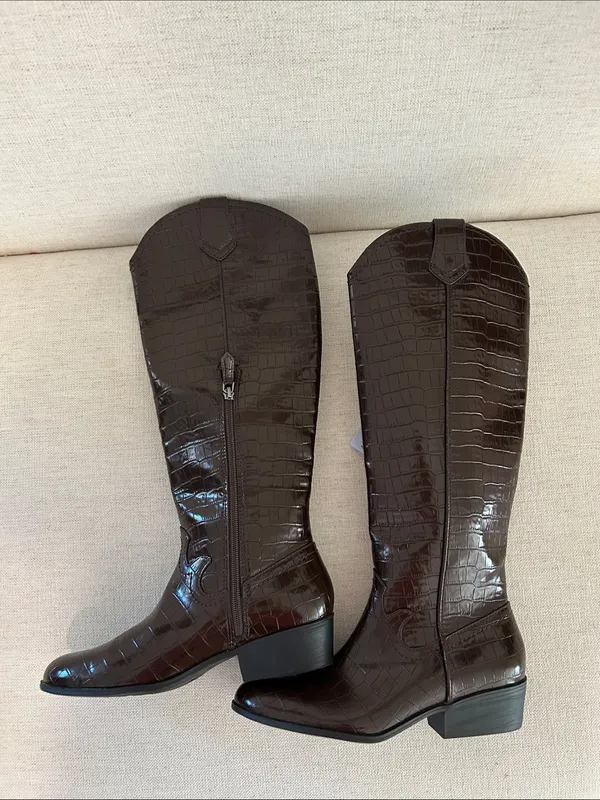 Aerosoles Cadence Western Boot, Brown, Size 7, NEW with tags, no box - Image 9
