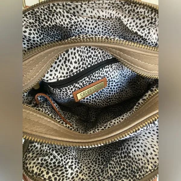 Sasha + Sofi crossbody bag Tan - Image 4