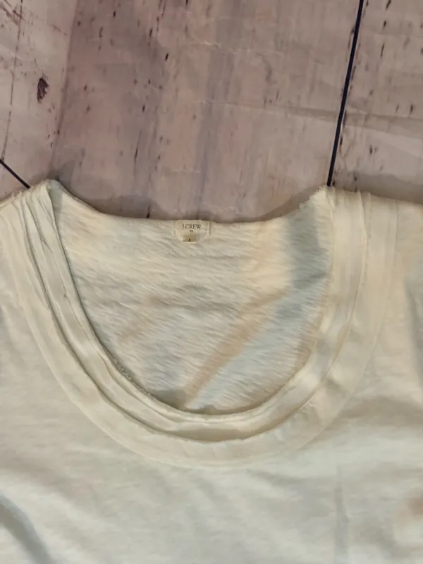 J. Crew Ivory Scoop Neck Long Sleeve Top - Image 2