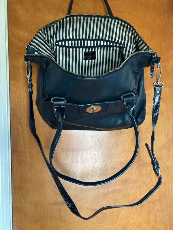Kate Spade Purse Black Leather - Image 4