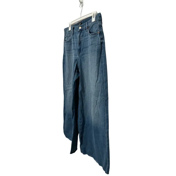 Express high-waisted wide-leg cropped jeans Size 12 S - Image 4
