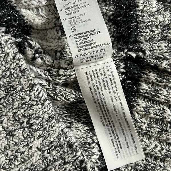 Abercrombie & Fitch Chunky Knit Cardigan Y2K Womens Medium M Sweater - Image 3