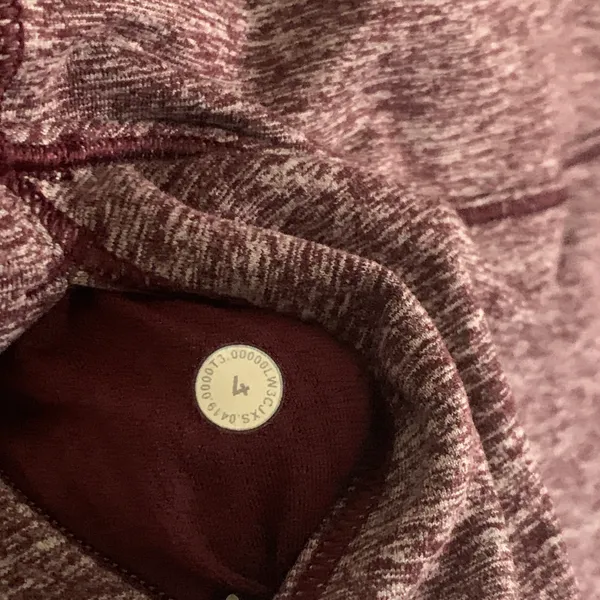 Lululemon Women’s 4 Always Alert 1/2 Zip Heathered Garnet Winter Outdoor Top - Image 6