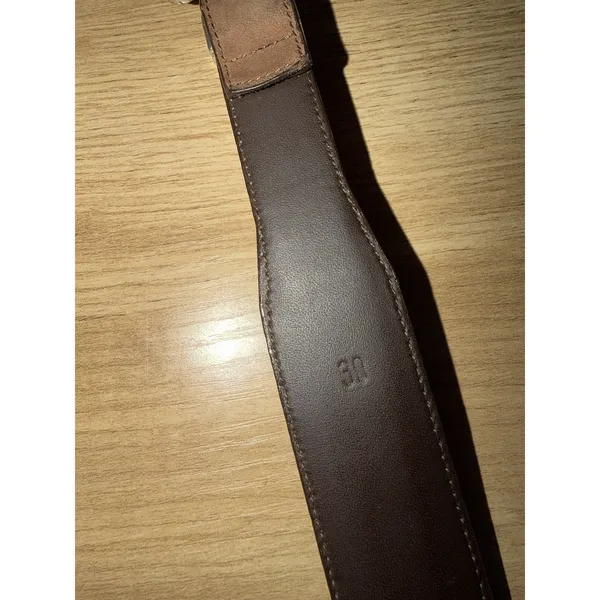 Banana Republic Leather‎ Belt Size 30 Italy Safari Travel 80s Vintage - Image 7