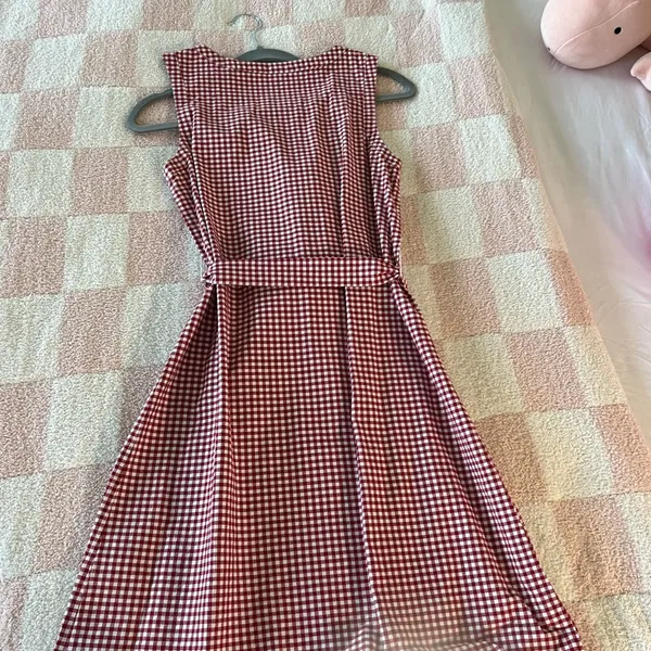 Merona Red and White Checkered Top - Image 3