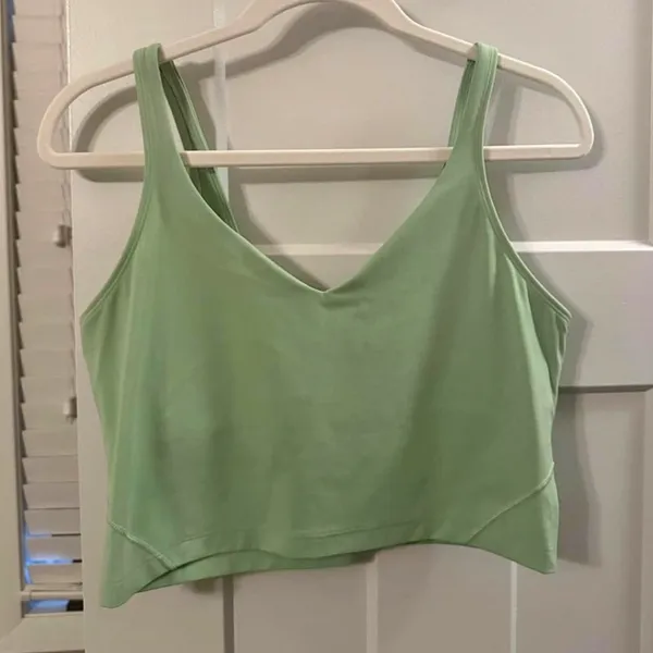 Lululemon Align Tank Top Mint Green Women’s Tank Bra Size 12 - Image 3